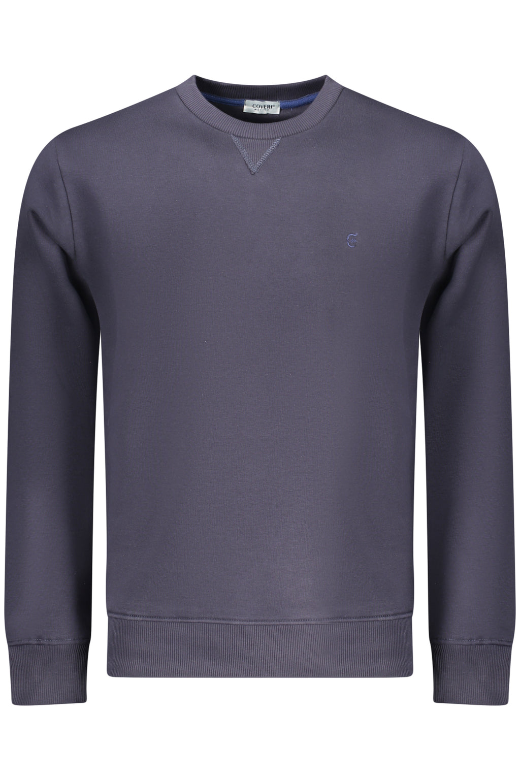 COVERI MOVING MEN'S BLUE ZIP-LESS SWEATSHIRT