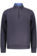 COVERI MOVING MEN'S BLUE ZIP-LESS SWEATSHIRT