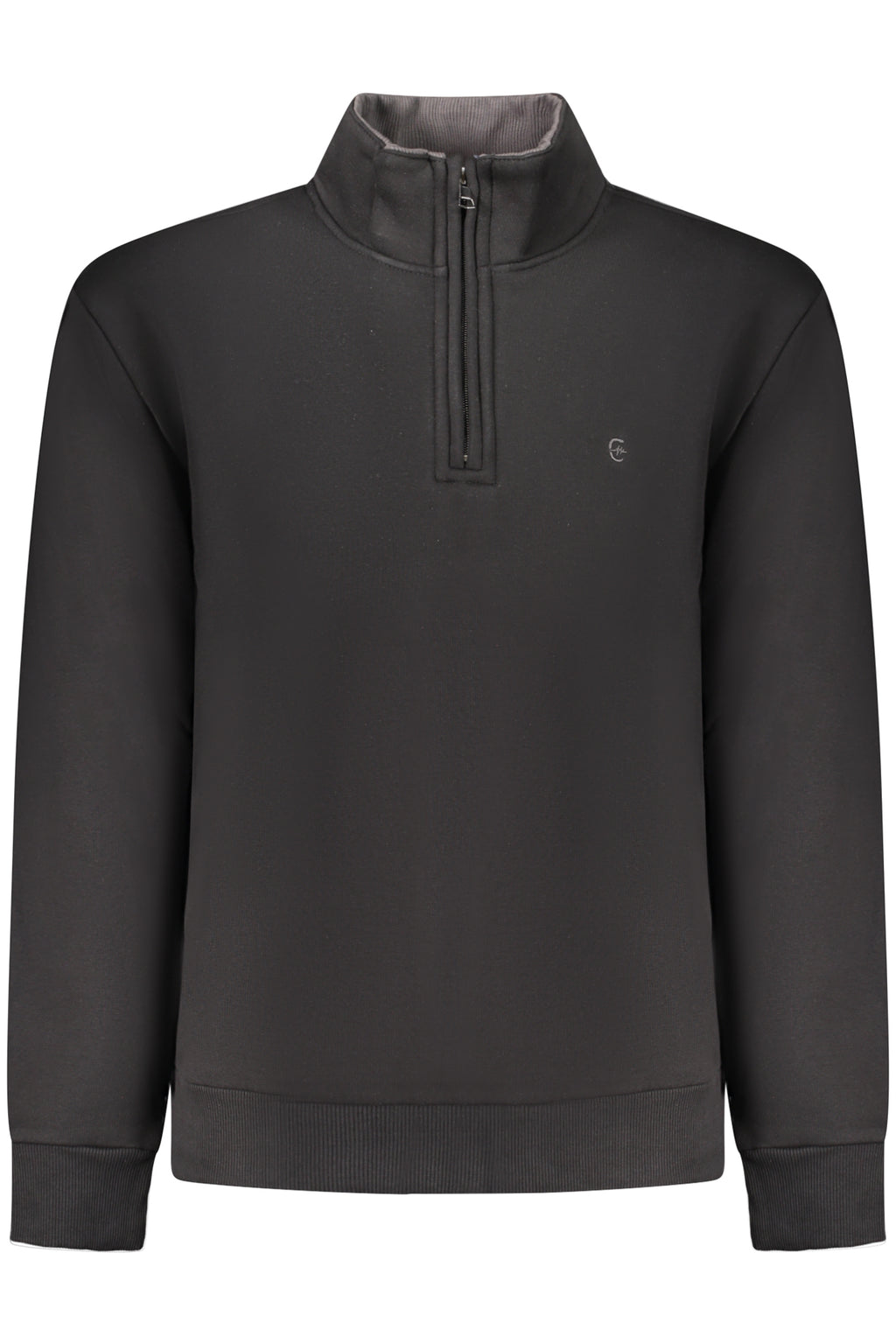 COVERI MOVING MEN'S BLACK ZIP-UP SWEATSHIRT
