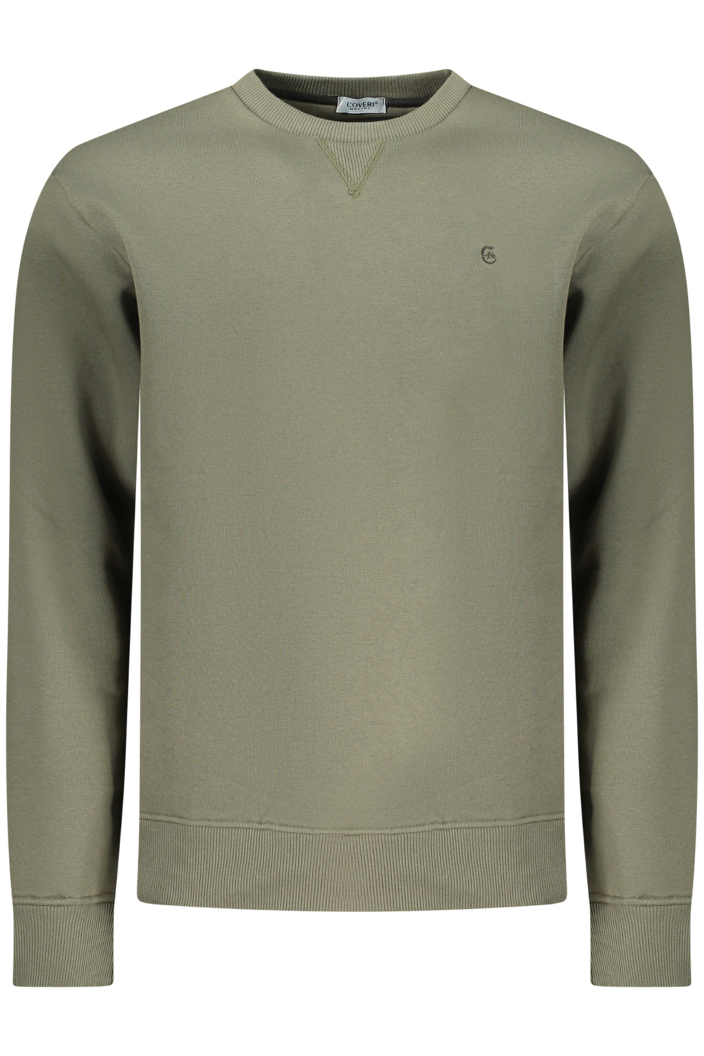 COVERI MOVING MEN'S ZIP-LESS SWEATSHIRT GREEN