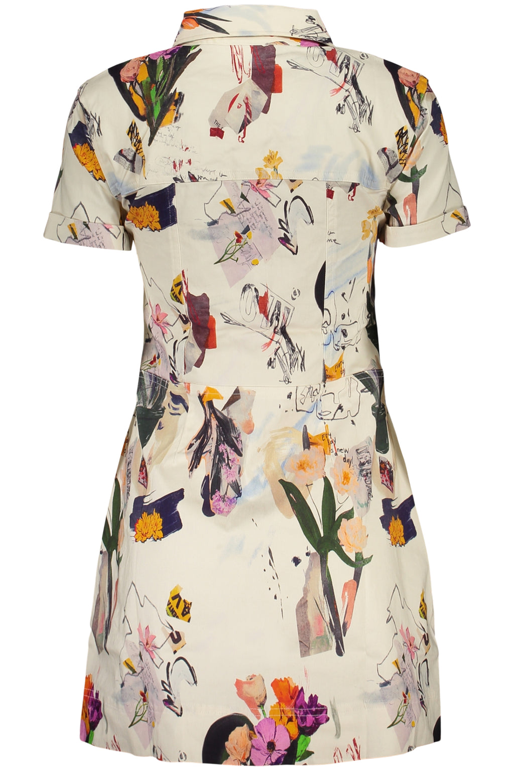 DESIGUAL WOMEN'S SHORT DRESS WHITE