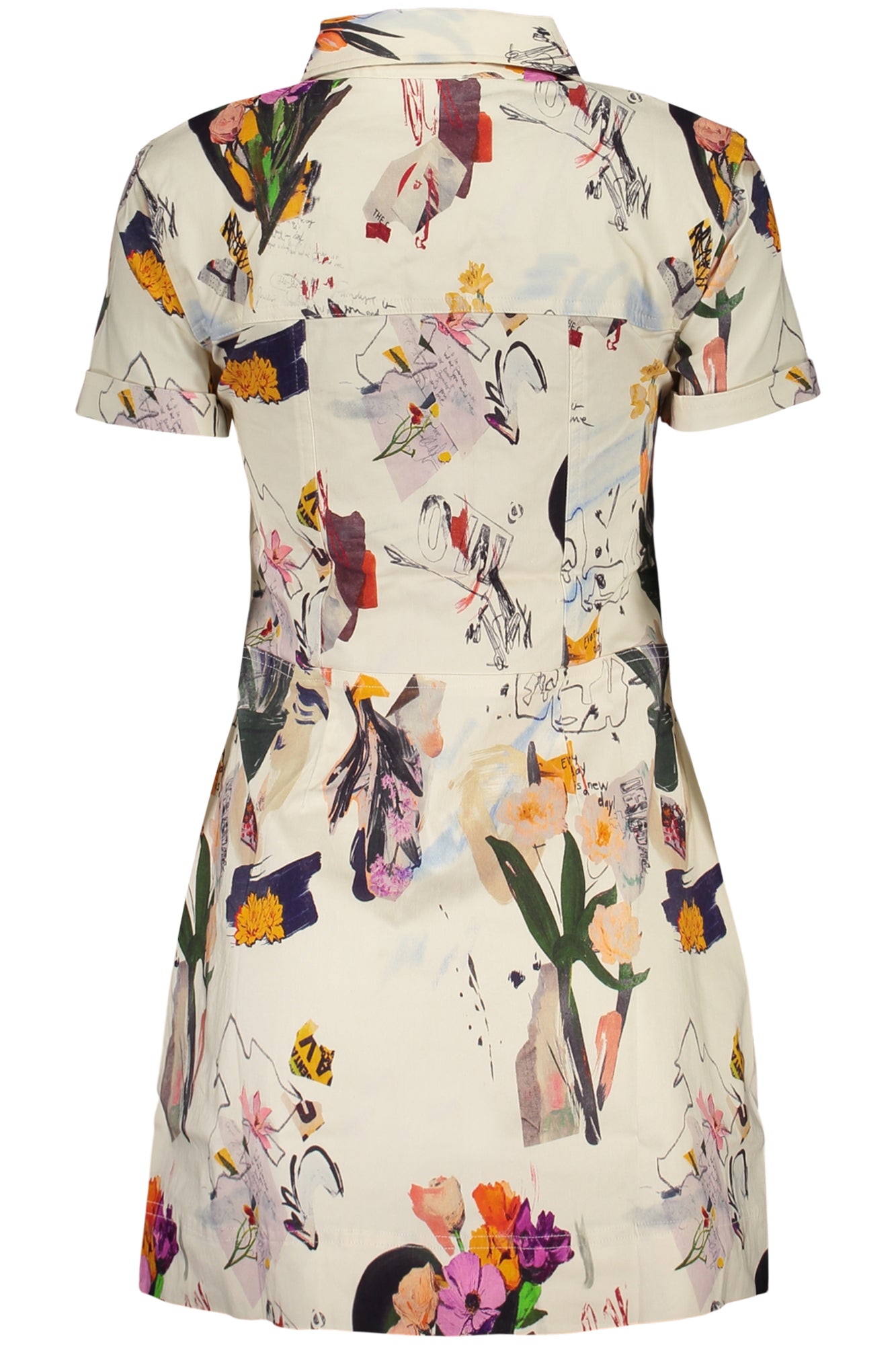 DESIGUAL WOMEN'S SHORT DRESS WHITE