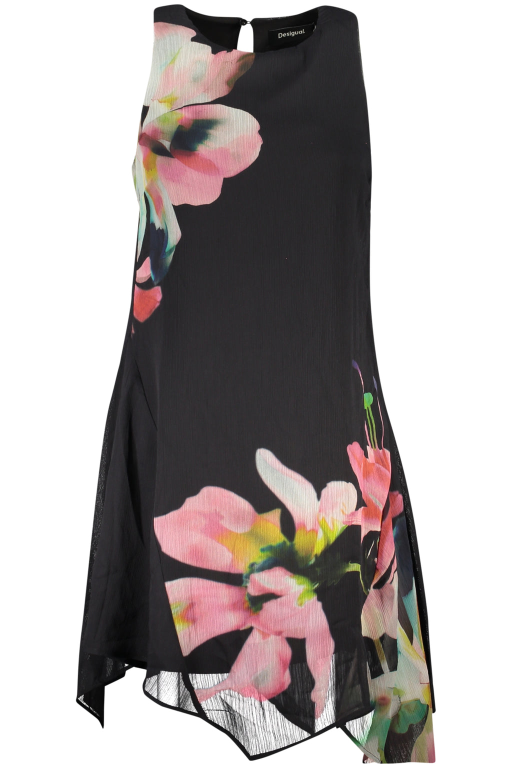 DESIGUAL SHORT DRESS FOR WOMEN IN BLACK