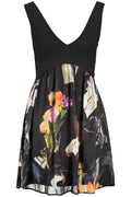 DESIGUAL SHORT DRESS FOR WOMEN IN BLACK