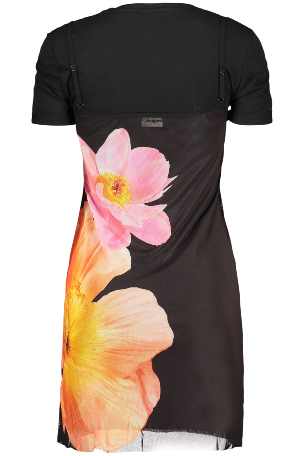 DESIGUAL SHORT DRESS FOR WOMEN IN BLACK
