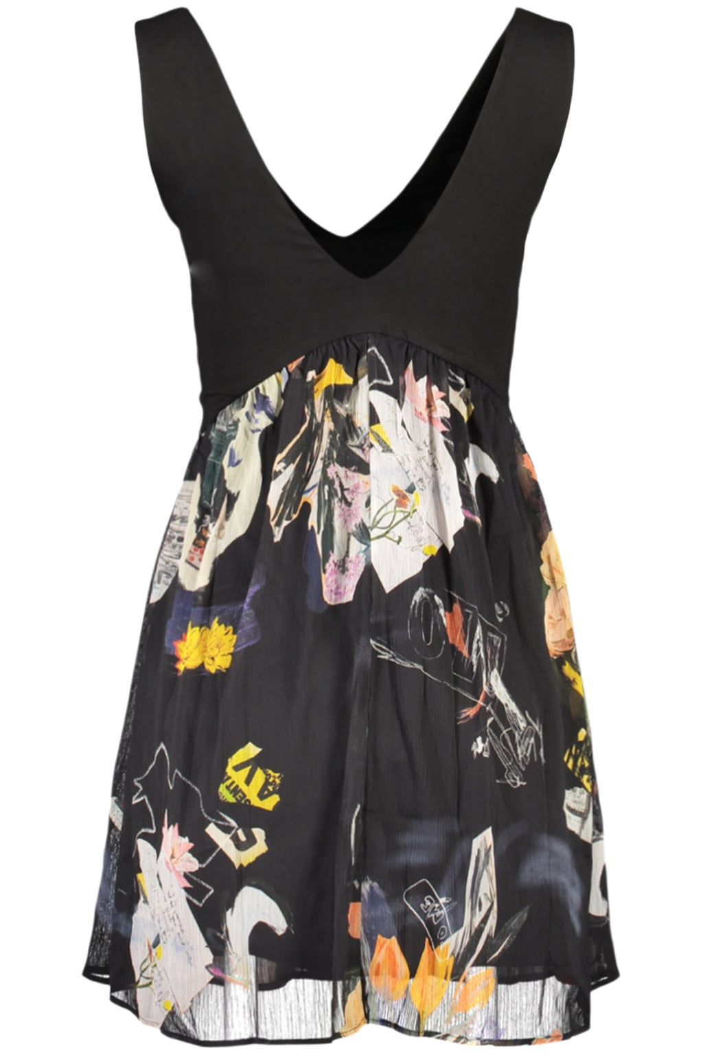 DESIGUAL SHORT DRESS FOR WOMEN IN BLACK