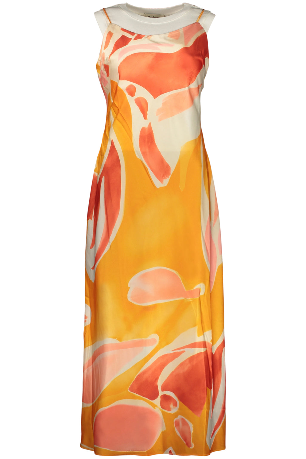 DESIGUAL WOMEN'S LONG DRESS ORANGE