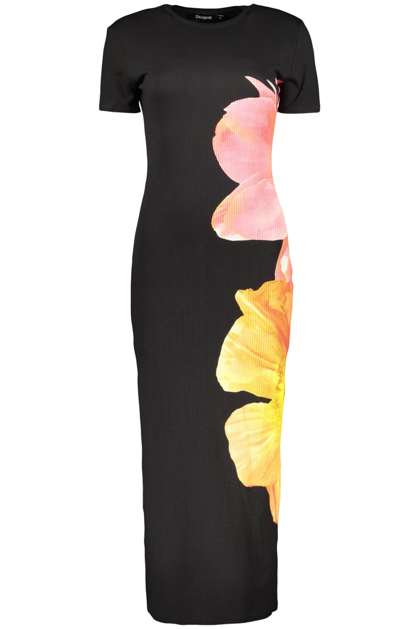 DESIGUAL WOMEN'S LONG BLACK DRESS