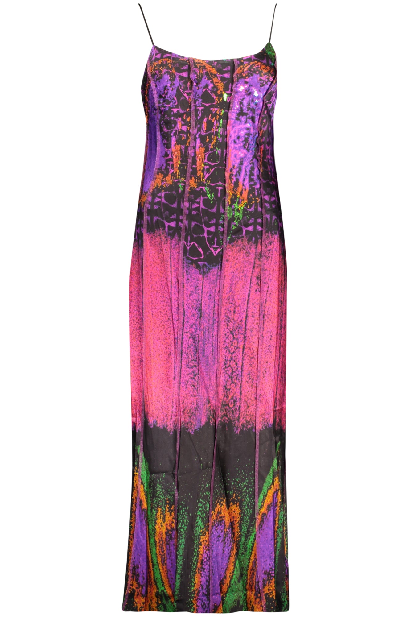 DESIGUAL WOMEN'S LONG PURPLE DRESS