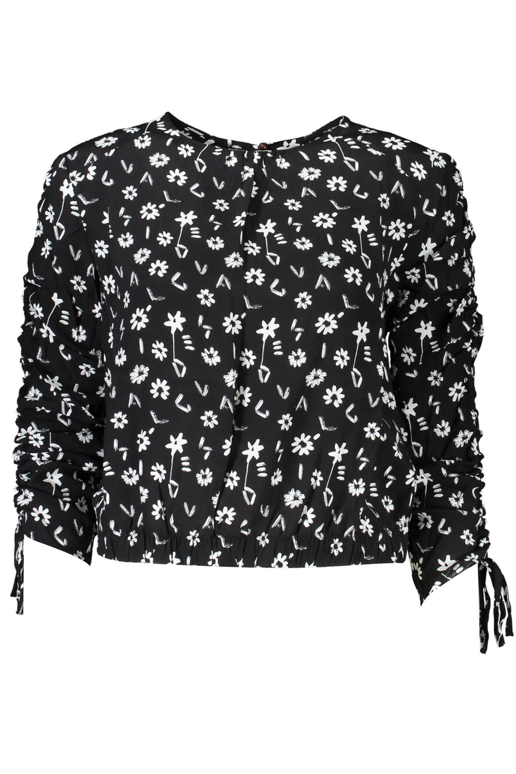 DESIGUAL LONG SLEEVE SHIRT WOMEN BLACK