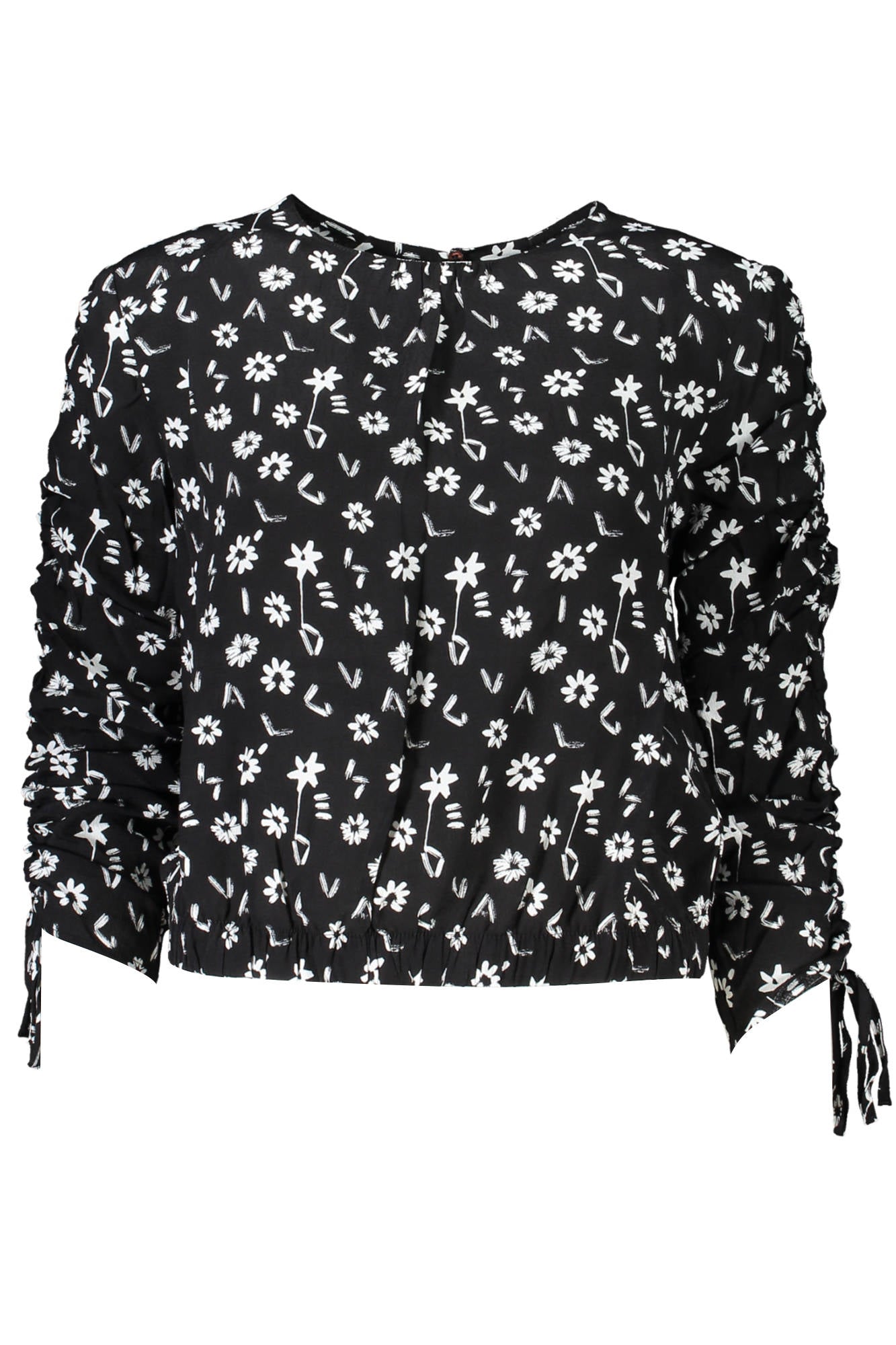 DESIGUAL LONG SLEEVE SHIRT WOMEN BLACK