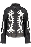 DESIGUAL WOMEN'S LONG-SLEEVED SHIRT, BLACK