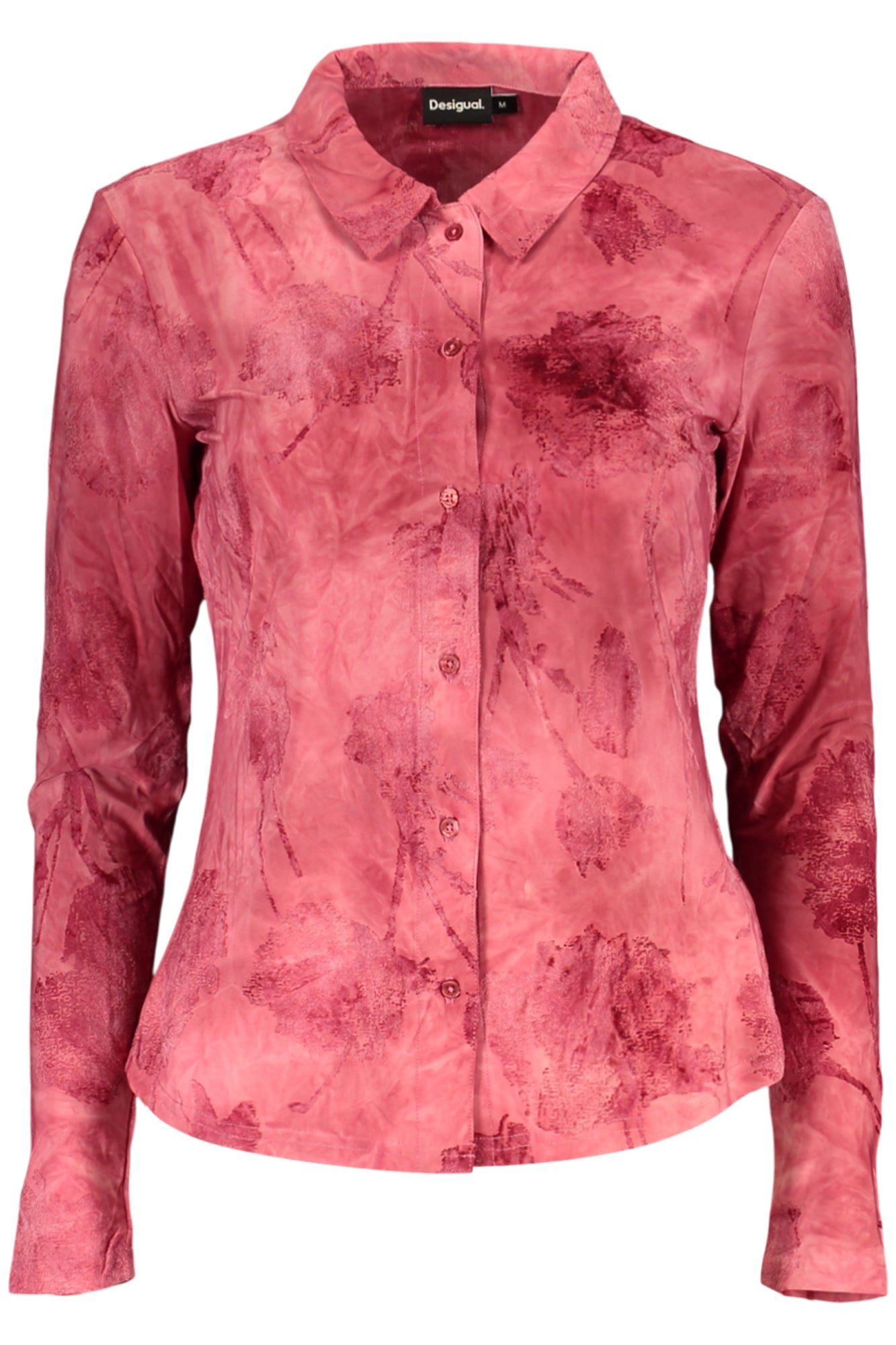 DESIGUAL WOMEN'S LONG-SLEEVED SHIRT, RED