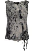 DESIGUAL WOMEN'S BLACK TANK TOP