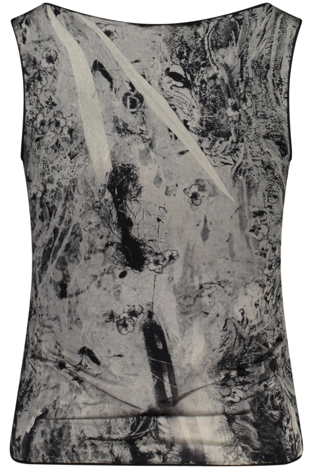 DESIGUAL WOMEN'S BLACK TANK TOP