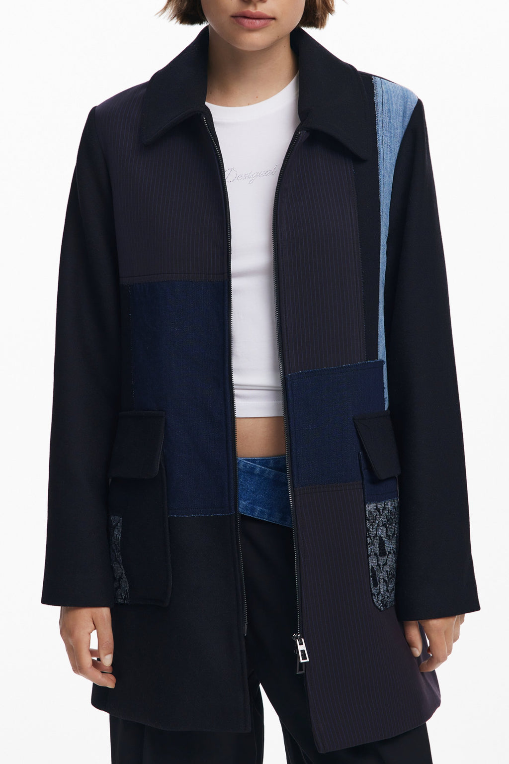 DESIGUAL WOMEN'S BLACK JACKET