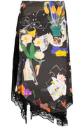 DESIGUAL WOMEN'S LONG SKIRT BLACK