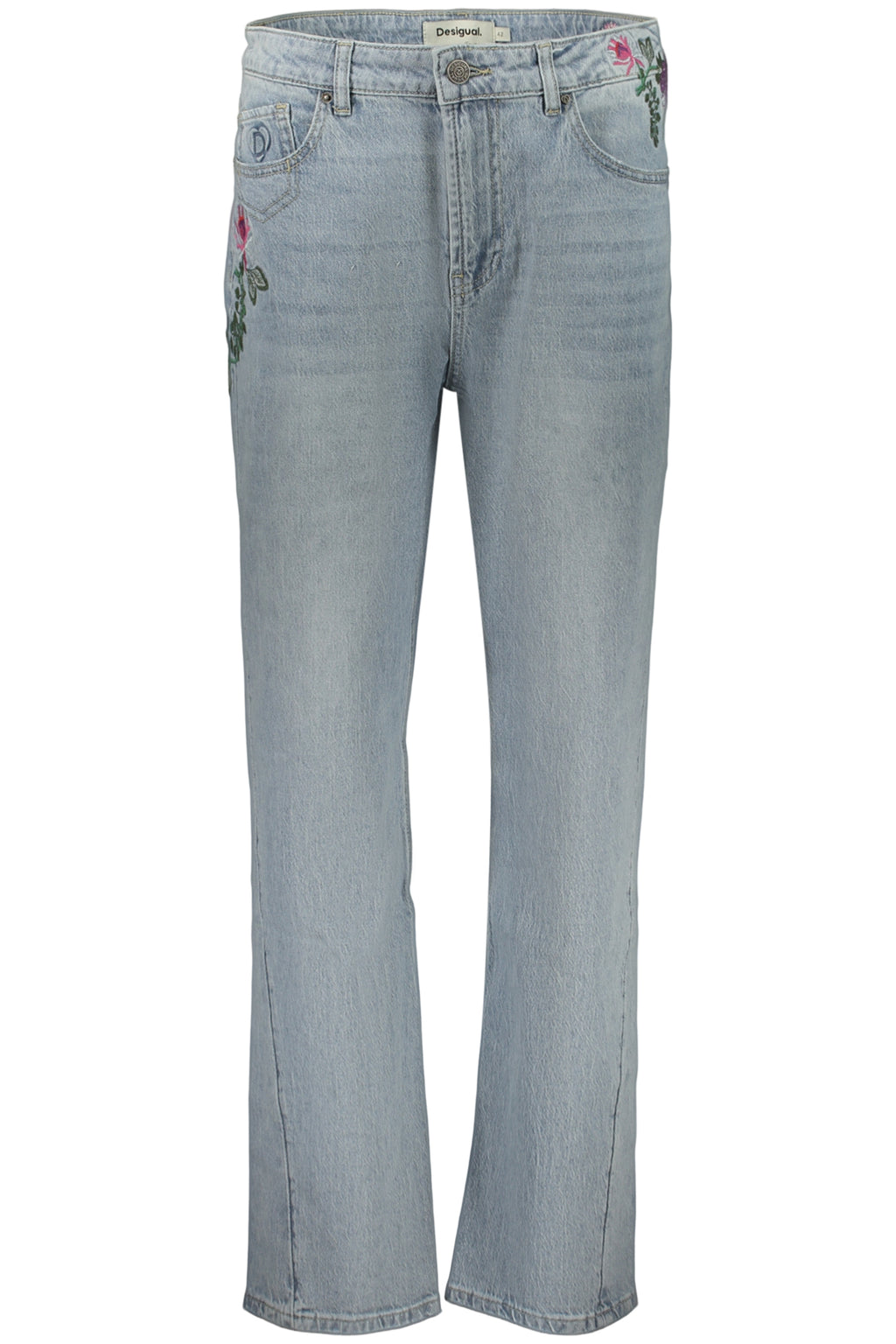 DESIGUAL WOMEN'S DENIM JEANS, BLUE