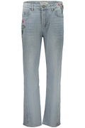 DESIGUAL WOMEN'S DENIM JEANS, BLUE