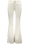 DESIGUAL WOMEN'S DENIM JEANS WHITE
