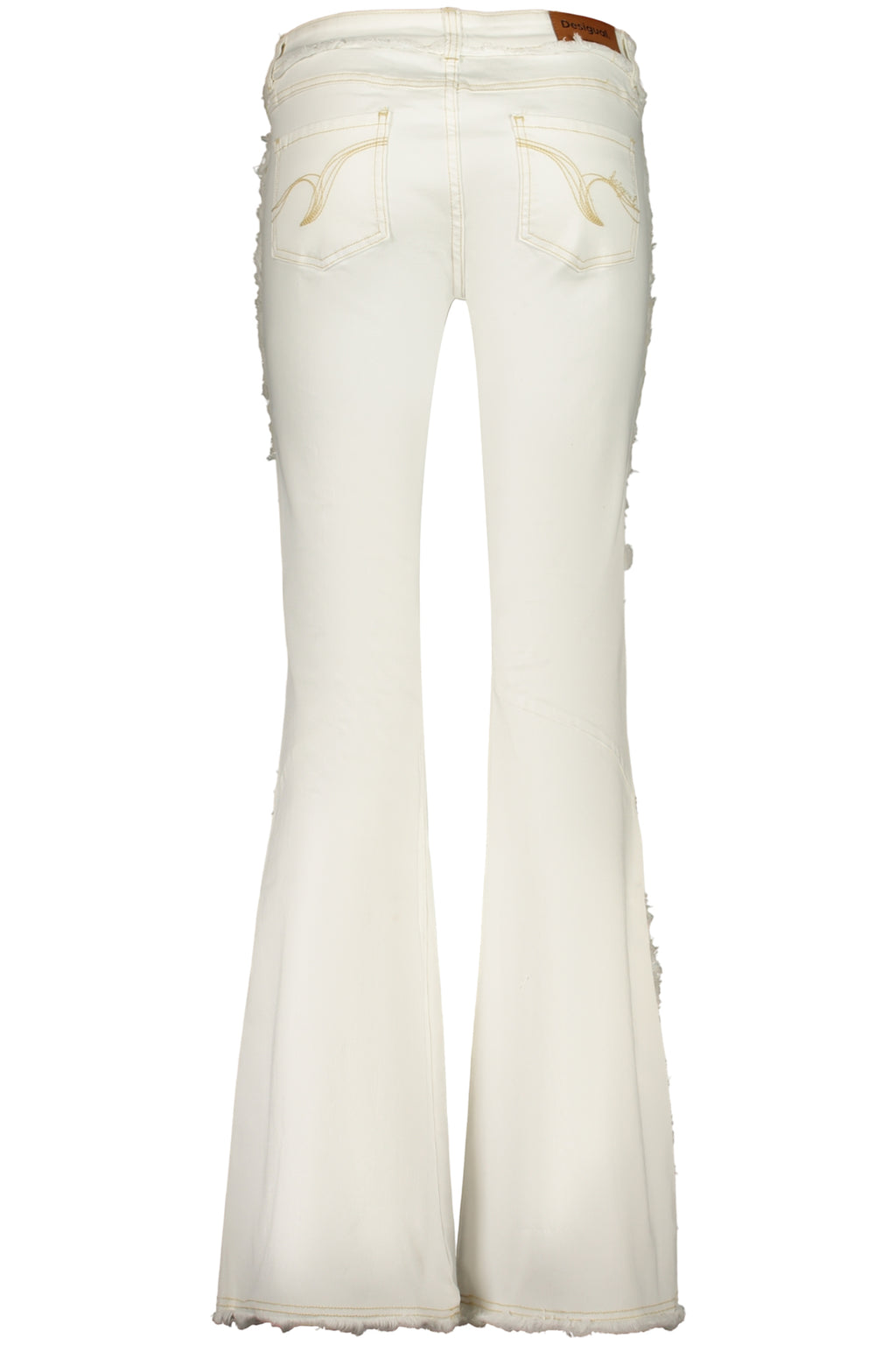 DESIGUAL WOMEN'S DENIM JEANS WHITE