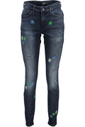DESIGUAL WOMEN'S DENIM JEANS BLUE