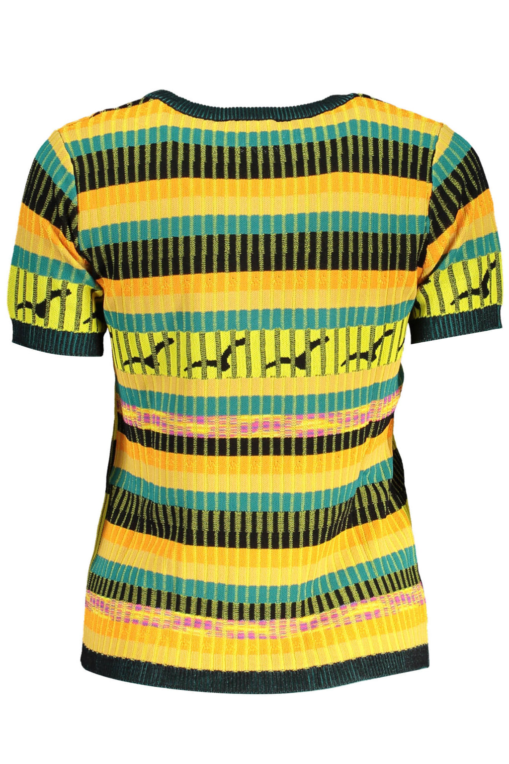 DESIGUAL WOMEN'S YELLOW SWEATER