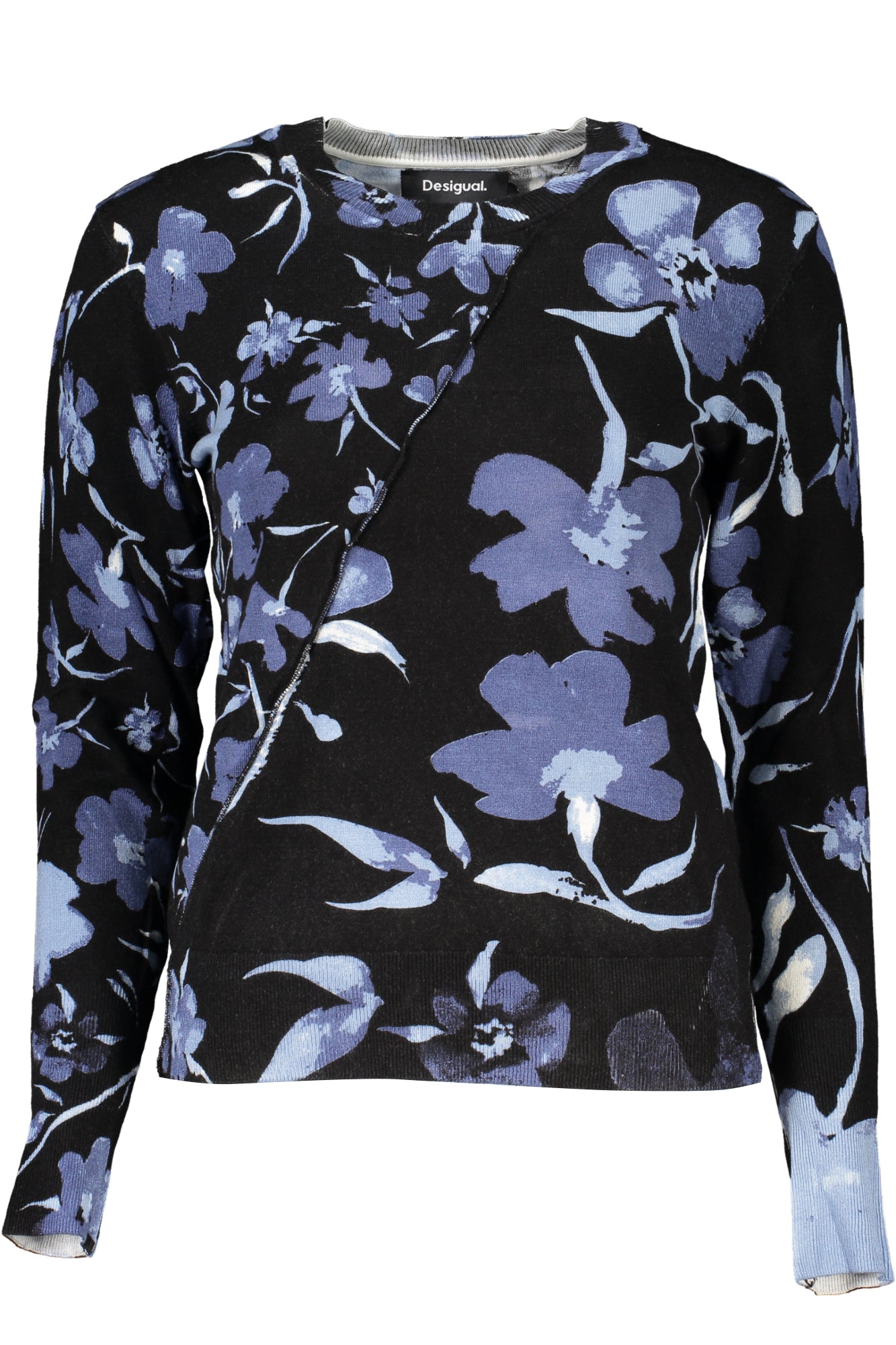 DESIGUAL BLACK WOMEN'S SWEATER