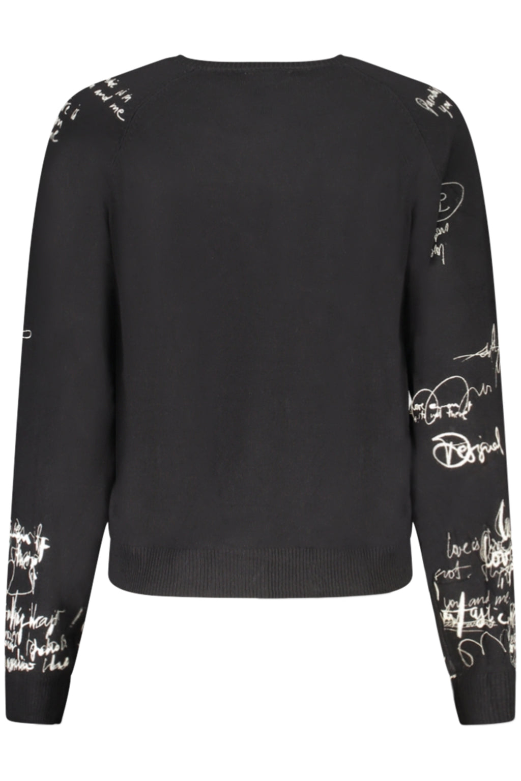 DESIGUAL WOMEN'S BLACK SWEATER