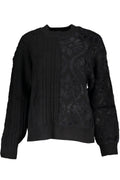 DESIGUAL BLACK WOMEN'S SWEATER