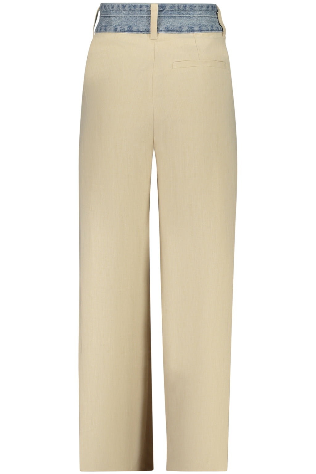 DESIGUAL WOMEN'S BEIGE TROUSERS