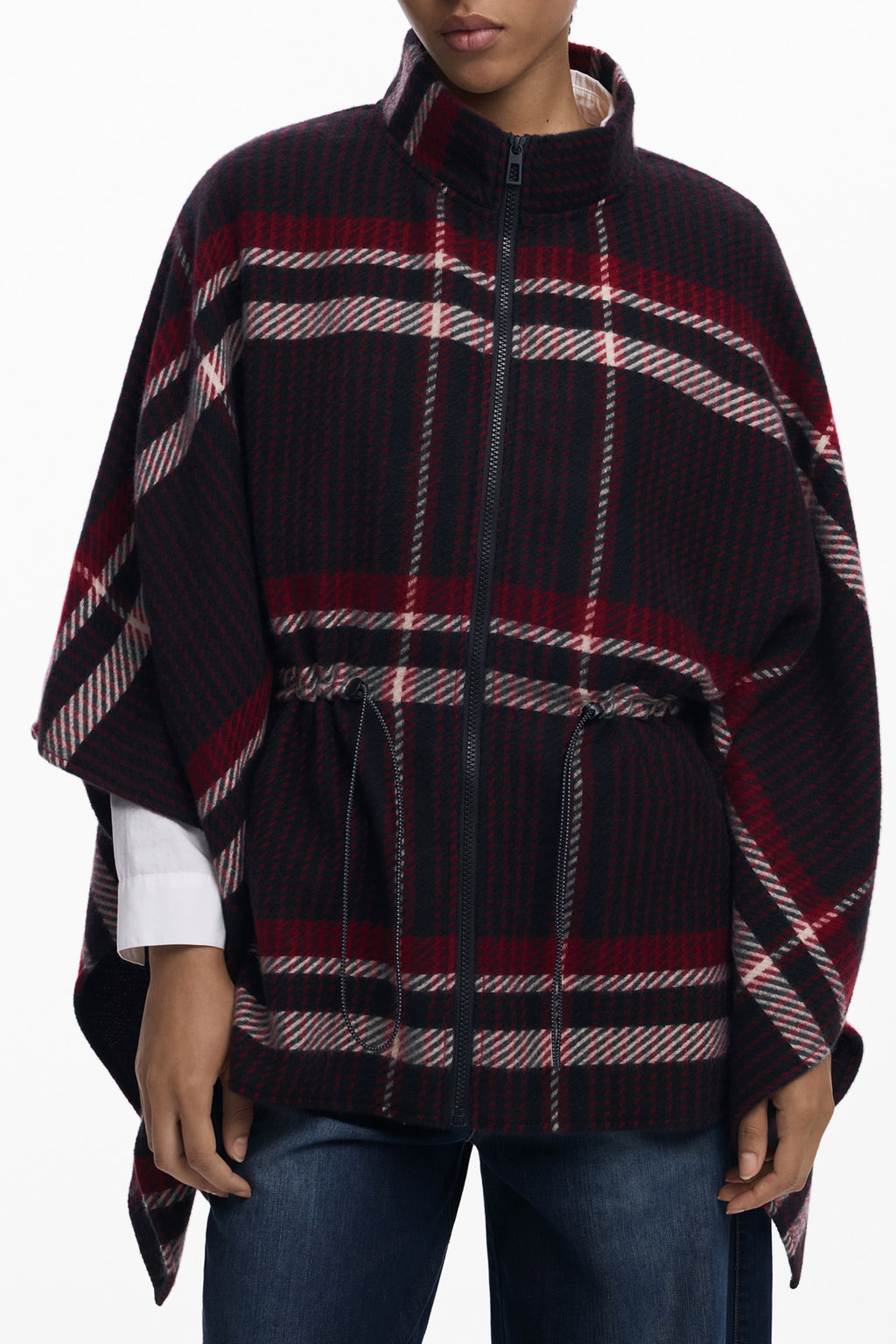DESIGUAL PONCHO WOMEN'S BLACK