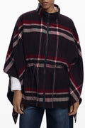 DESIGUAL PONCHO WOMEN'S BLACK