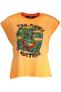 DESIGUAL WOMEN'S SHORT SLEEVE T-SHIRT ORANGE