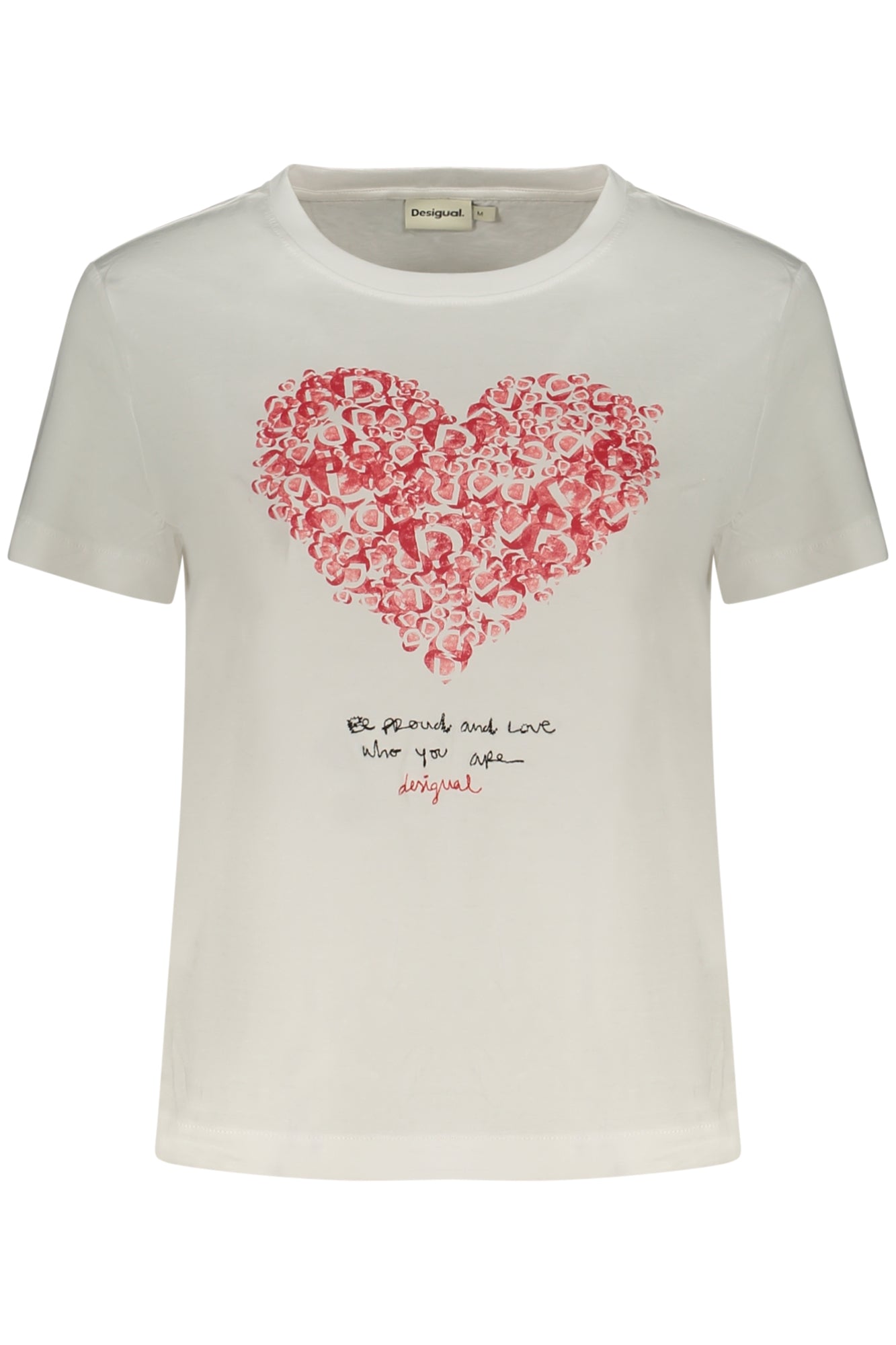 DESIGUAL WOMEN'S SHORT-SLEEVE T-SHIRT WHITE