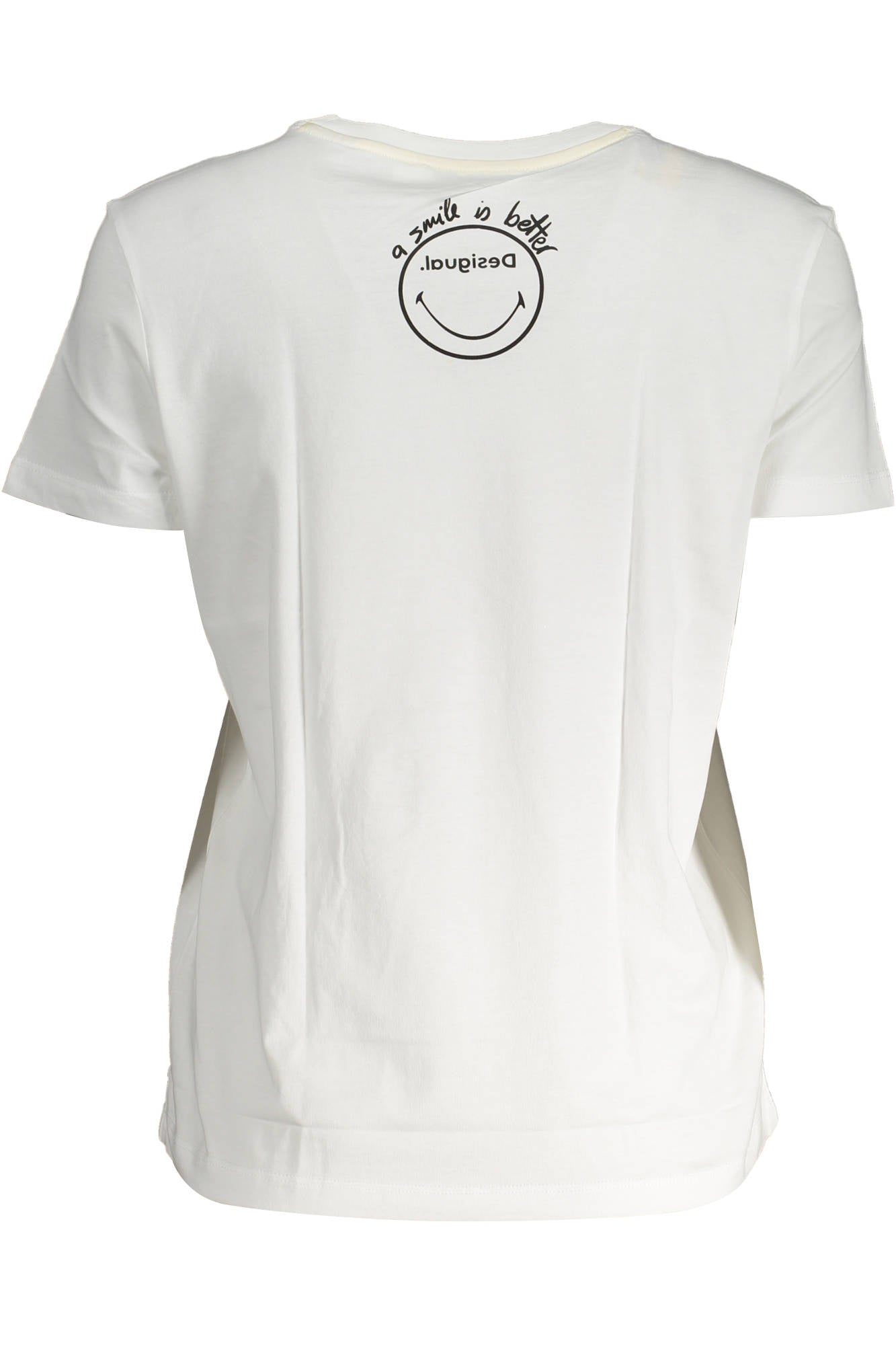 DESIGUAL SHORT SLEEVE T-SHIRT WOMEN WHITE