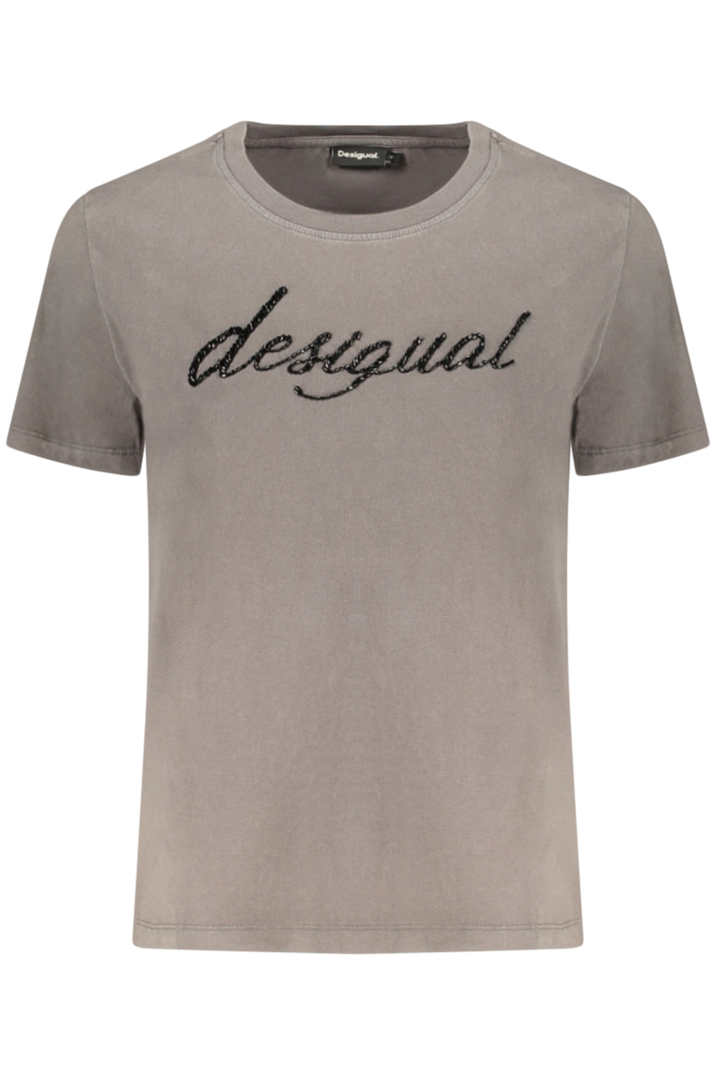 DESIGUAL WOMEN'S SHORT-SLEEVE T-SHIRT GREY