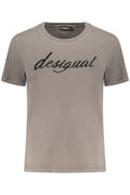 DESIGUAL WOMEN'S SHORT-SLEEVE T-SHIRT GREY