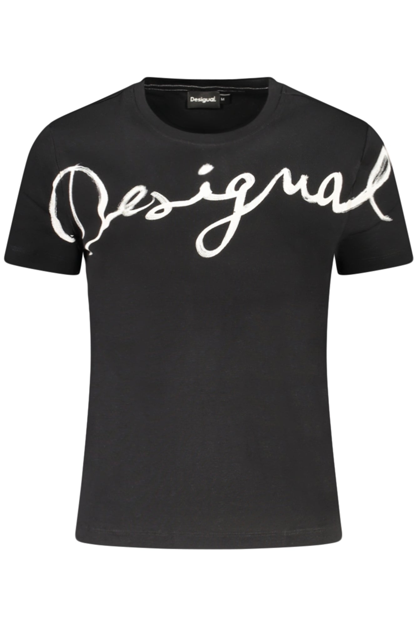 DESIGUAL WOMEN'S SHORT-SLEEVE T-SHIRT BLACK