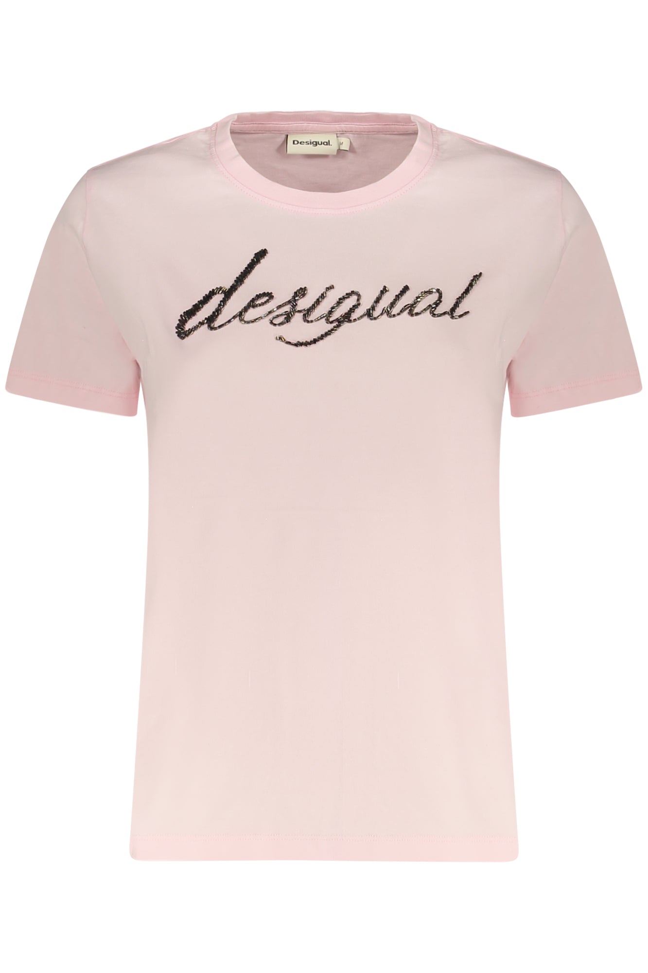 DESIGUAL WOMEN'S PINK SHORT-SLEEVE T-SHIRT