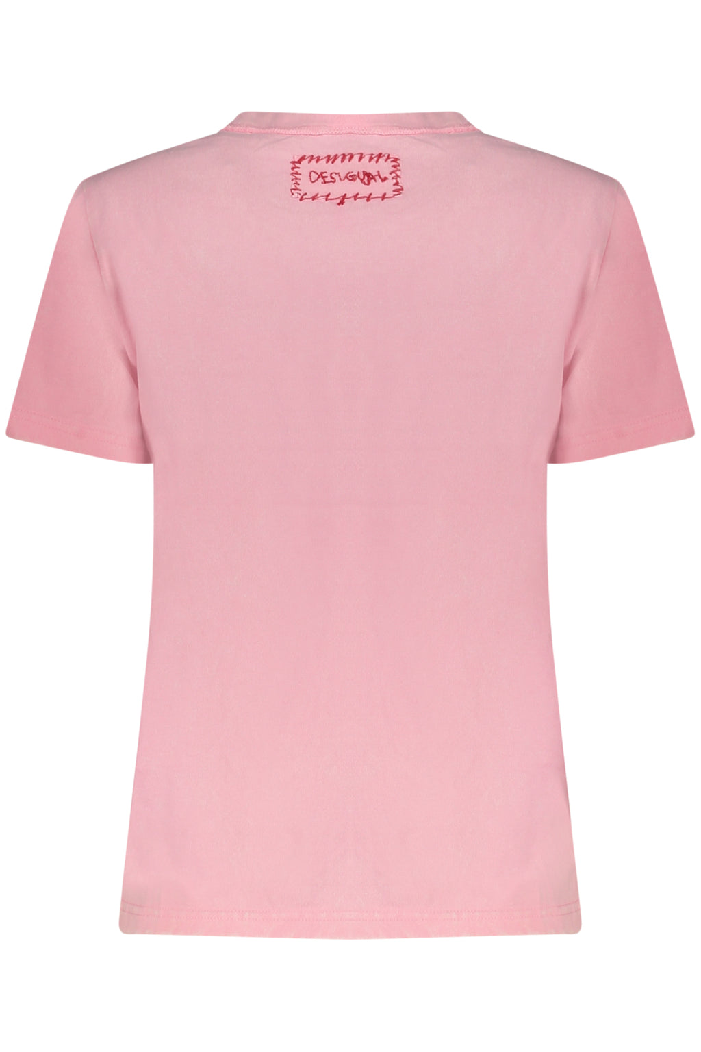DESIGUAL WOMEN'S PINK SHORT-SLEEVE T-SHIRT