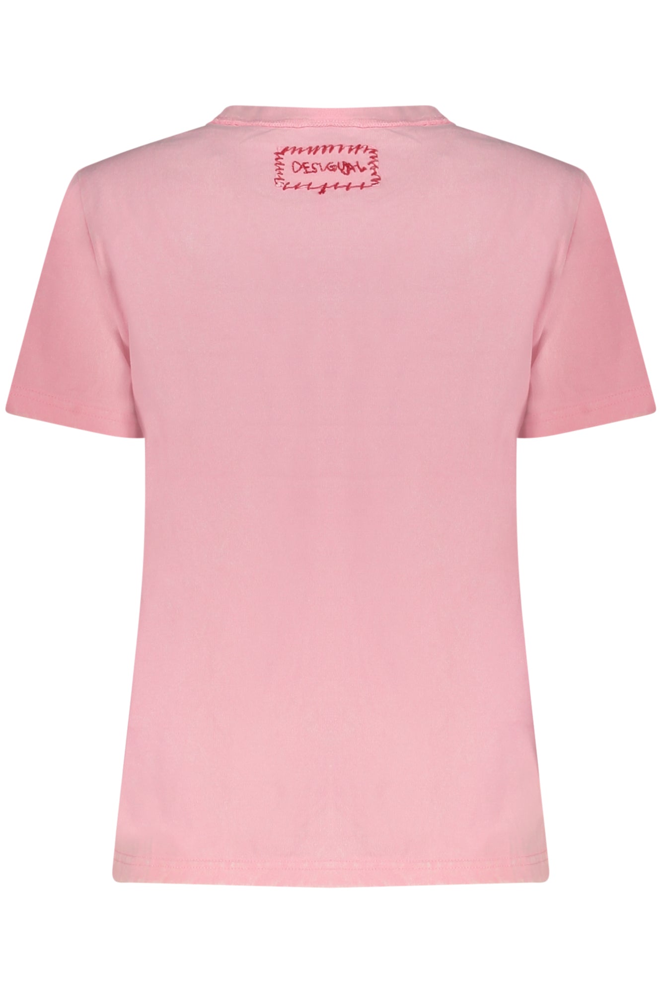 DESIGUAL WOMEN'S PINK SHORT-SLEEVE T-SHIRT