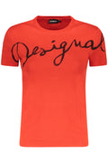 DESIGUAL WOMEN'S SHORT-SLEEVED T-SHIRT, RED