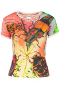 DESIGUAL WOMEN'S SHORT-SLEEVED T-SHIRT, RED