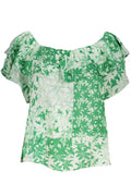 DESIGUAL GREEN WOMEN'S SHORT SLEEVE T-SHIRT