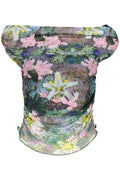 DESIGUAL WOMEN'S SHORT-SLEEVED T-SHIRT GREEN