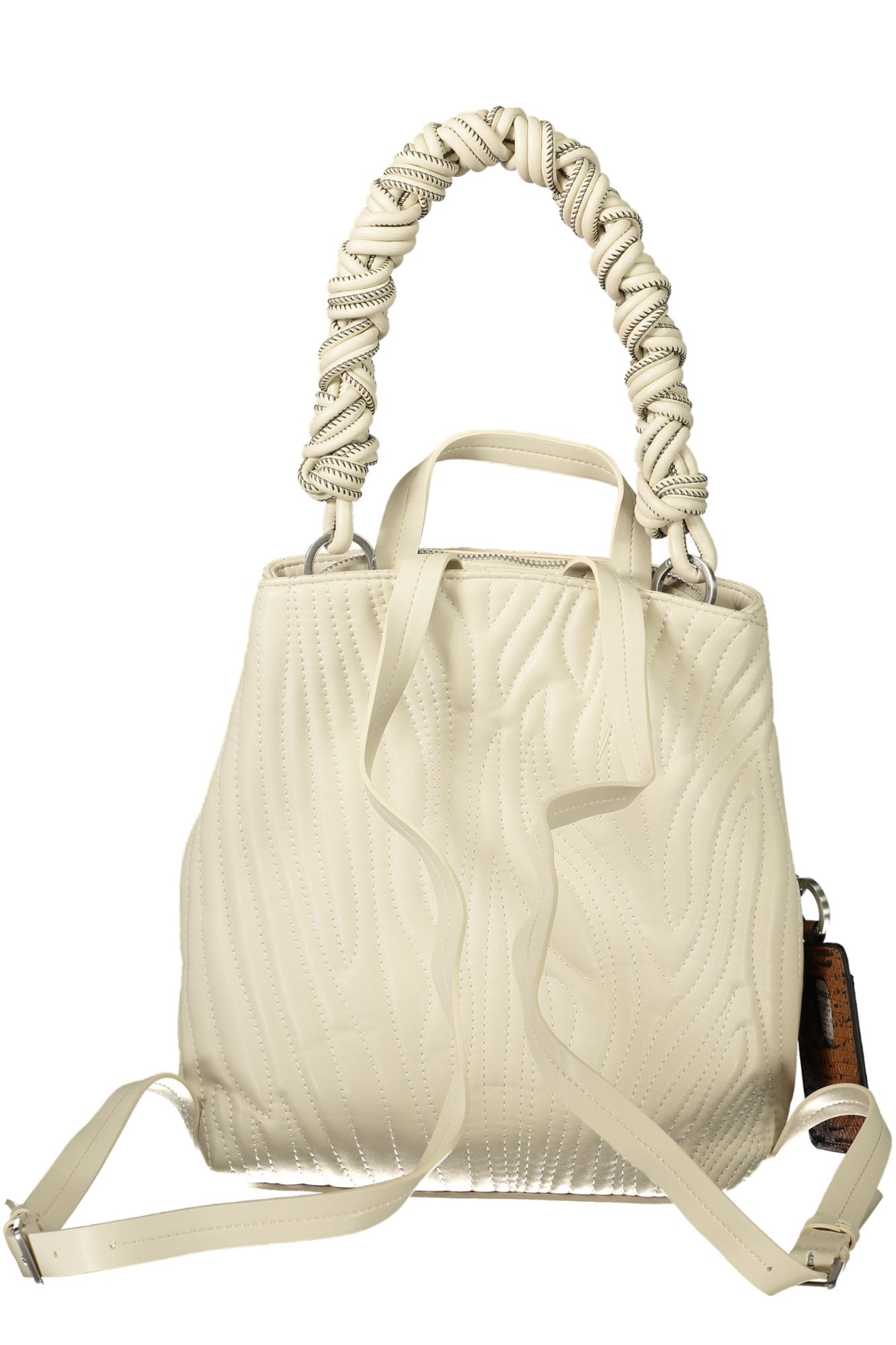 DESIGUAL WOMEN'S WHITE BACKPACK