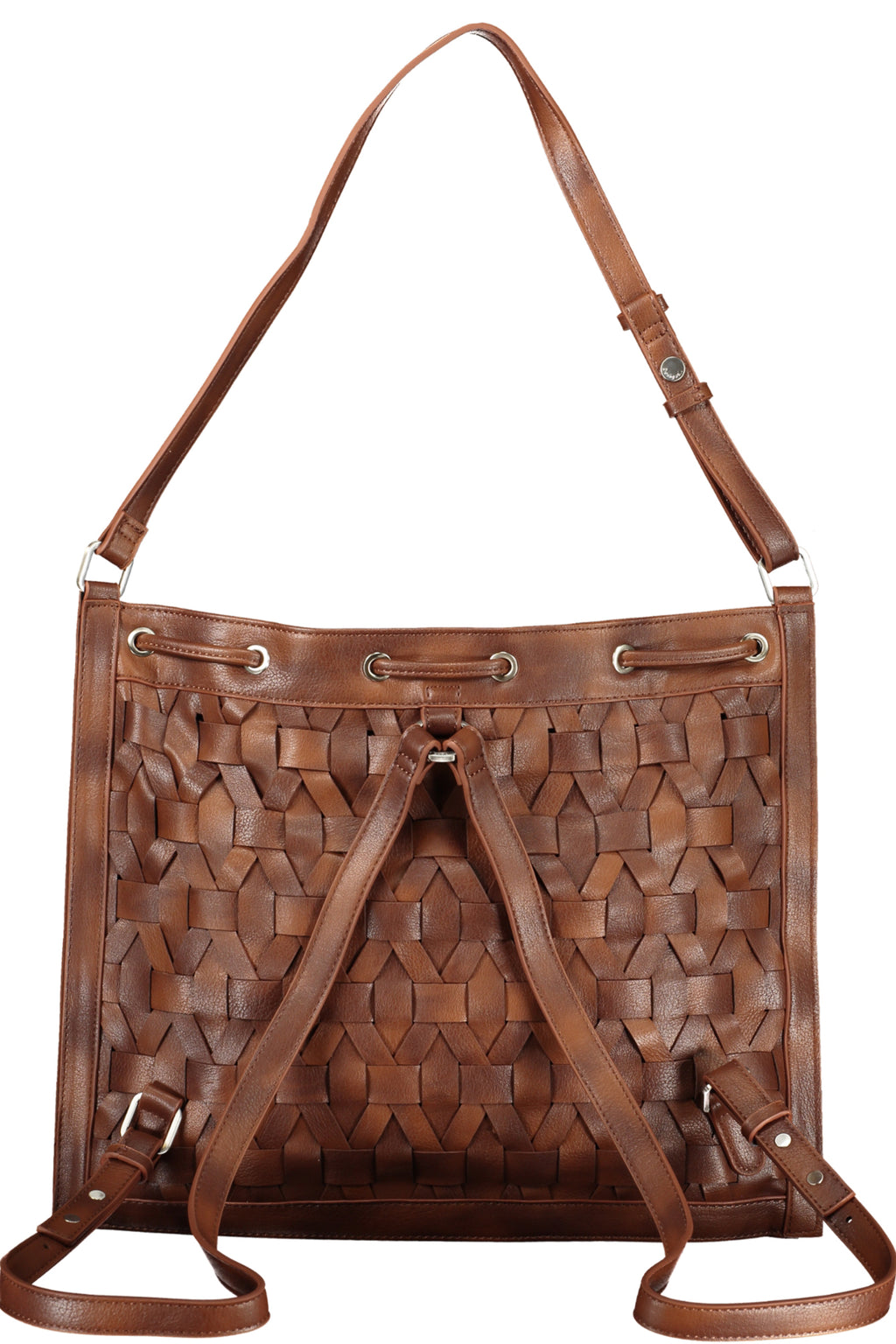 DESIGUAL WOMEN'S BROWN BACKPACK