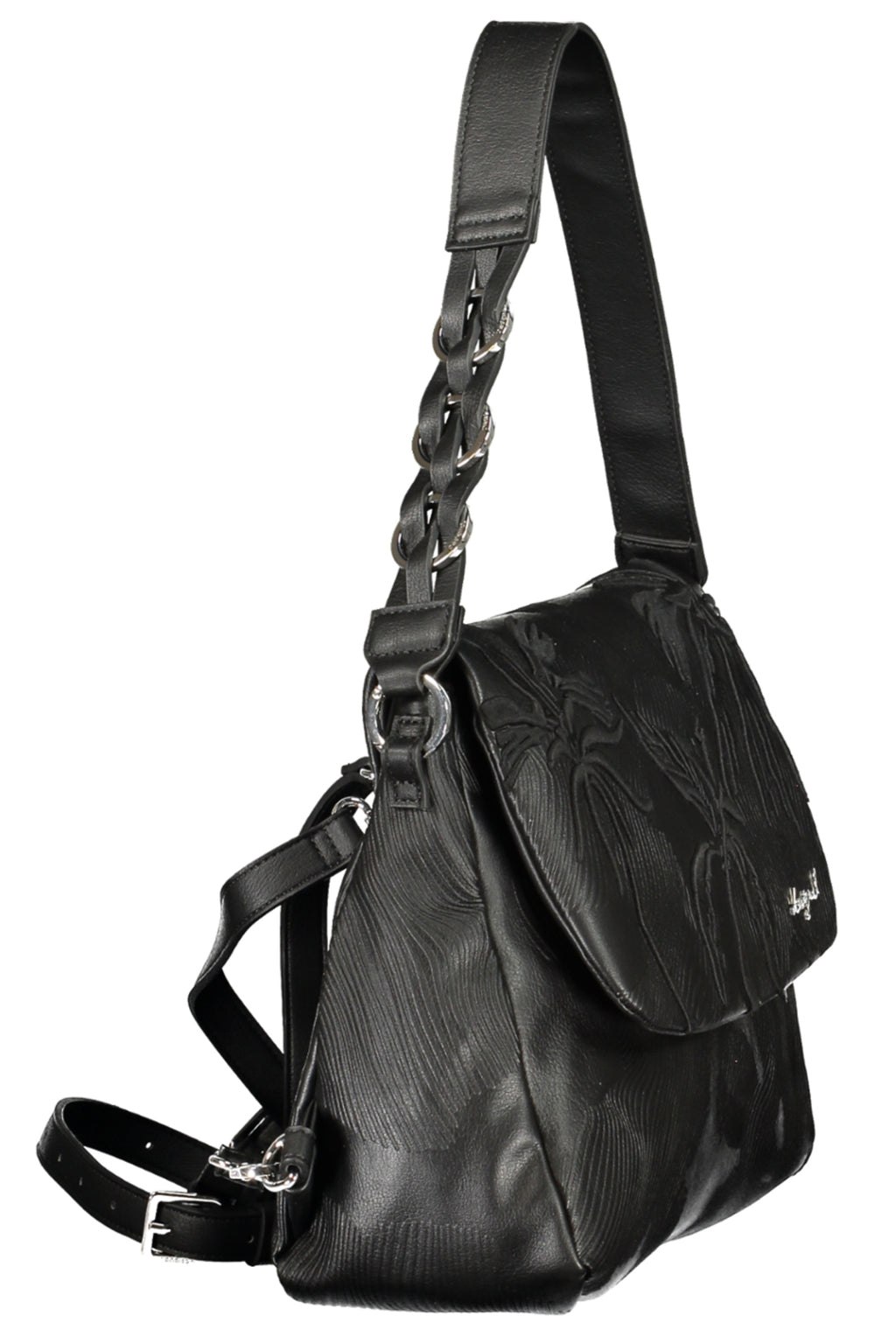 DESIGUAL WOMEN'S BLACK BACKPACK