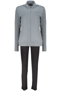 FREDDY WOMEN'S LIGHT BLUE ZIP-UP SWEATSHIRT